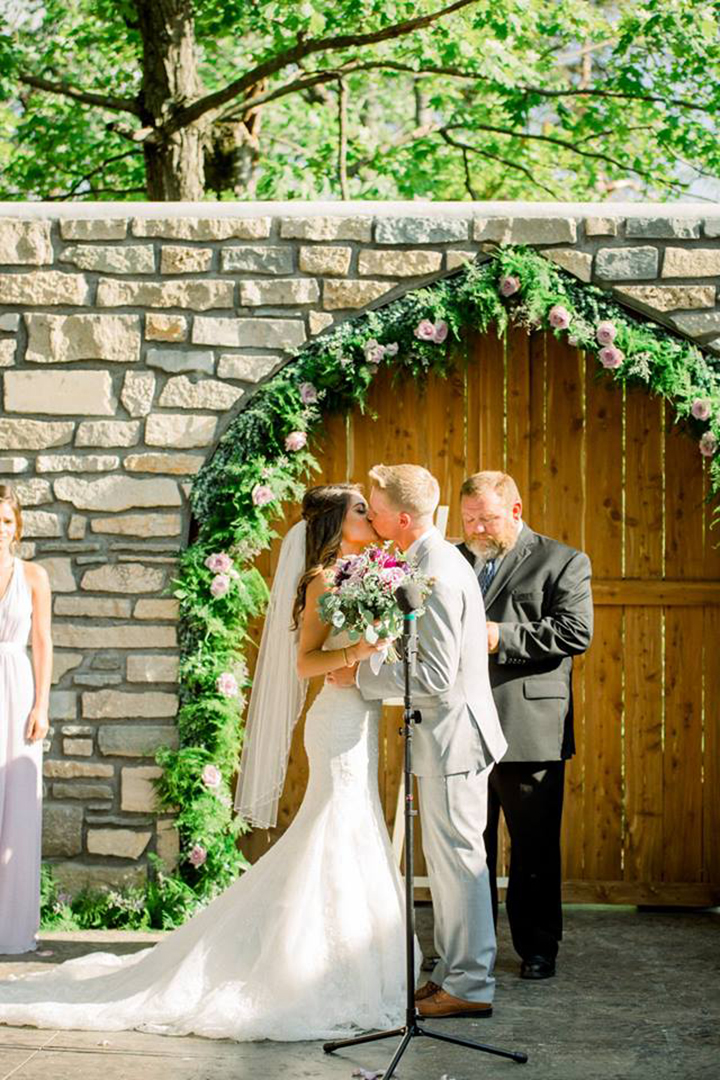 July Bride Looks Phenomenal In Fit & Flare Sophia Tolli "Alouette"