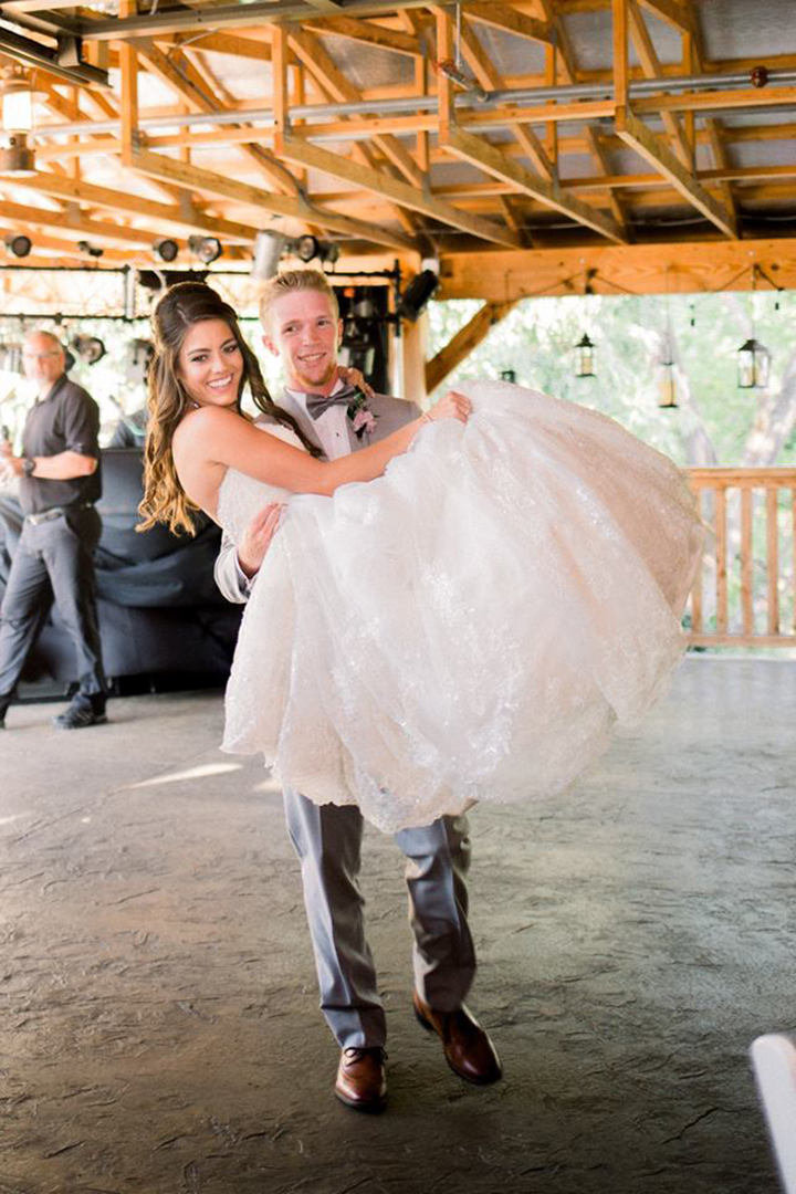 July Bride Looks Phenomenal In Fit & Flare Sophia Tolli "Alouette"