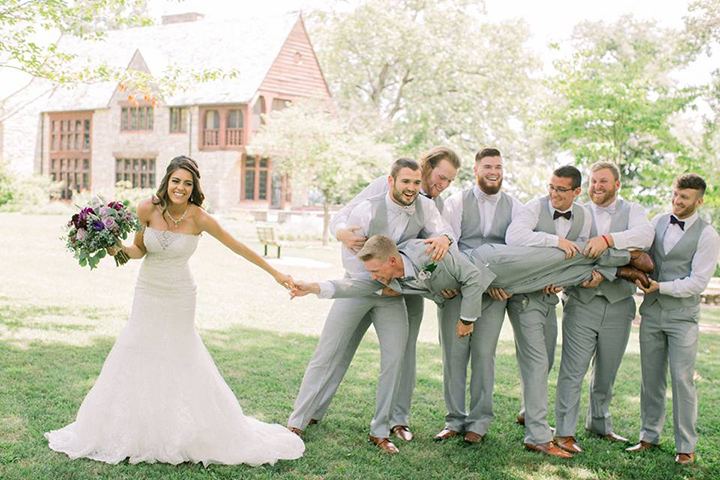July Bride Looks Phenomenal In Fit & Flare Sophia Tolli "Alouette"