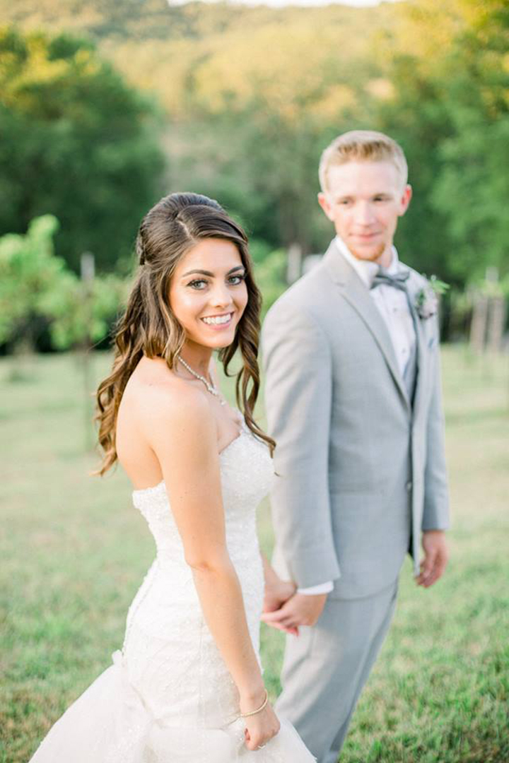 July Bride Looks Phenomenal In Fit & Flare Sophia Tolli "Alouette"
