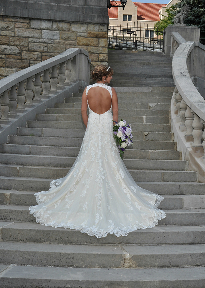 Sophia Tolli "Robin's" Sexy Keyhole Back