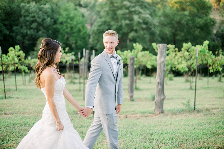 July Bride Looks Phenomenal In Fit & Flare Sophia Tolli "Alouette"