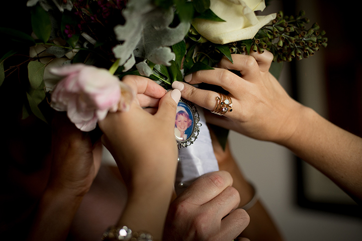 Adorable Bride Wears Sophia Tolli "Prinia" For Her Summer Wedding