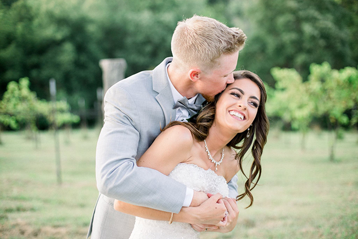 July Bride Looks Phenomenal In Fit & Flare Sophia Tolli "Alouette"