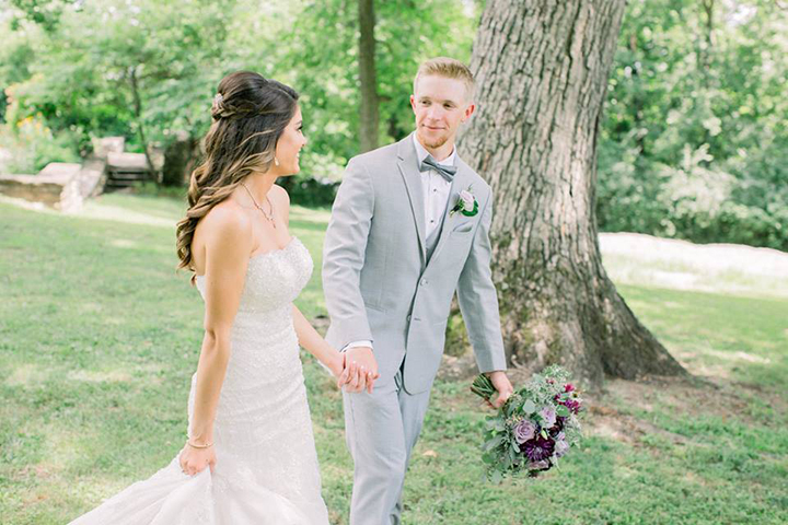 July Bride Looks Phenomenal In Fit & Flare Sophia Tolli "Alouette"