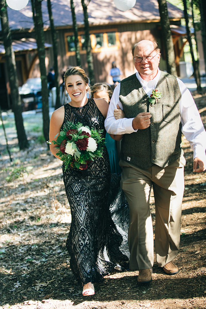 Beaded Black Beauty "Raven" Was "IT" For This Daring Bride