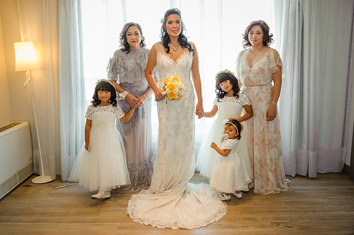 Elegant Bride Wears Sophia Tolli "Monaco" To Her Wedding In Madrid