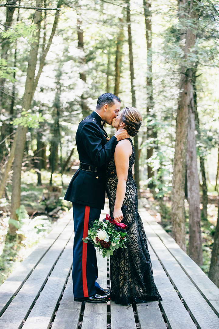 Beaded Black Beauty "Raven" Was "IT" For This Daring Bride
