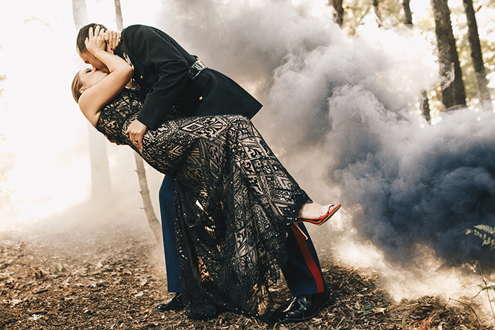 Beaded Black Beauty "Raven" Was "IT" For This Daring Bride Desktop Image