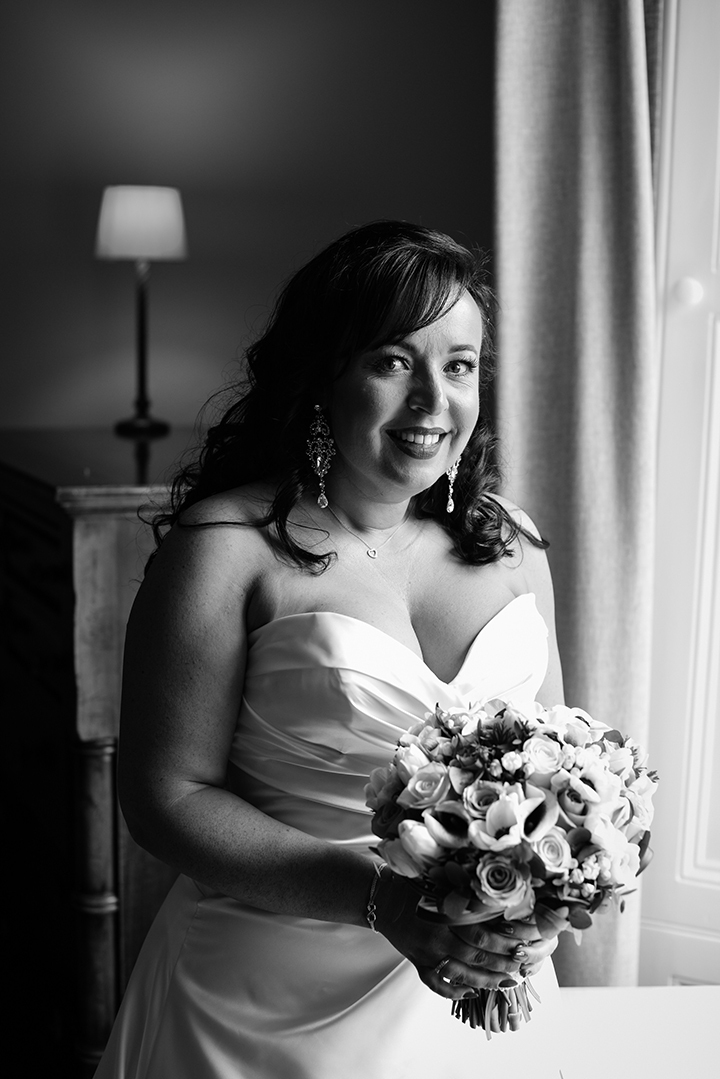 Old Hollywood Glamour For This Bride Wearing Sophia Tolli "Desiree" 