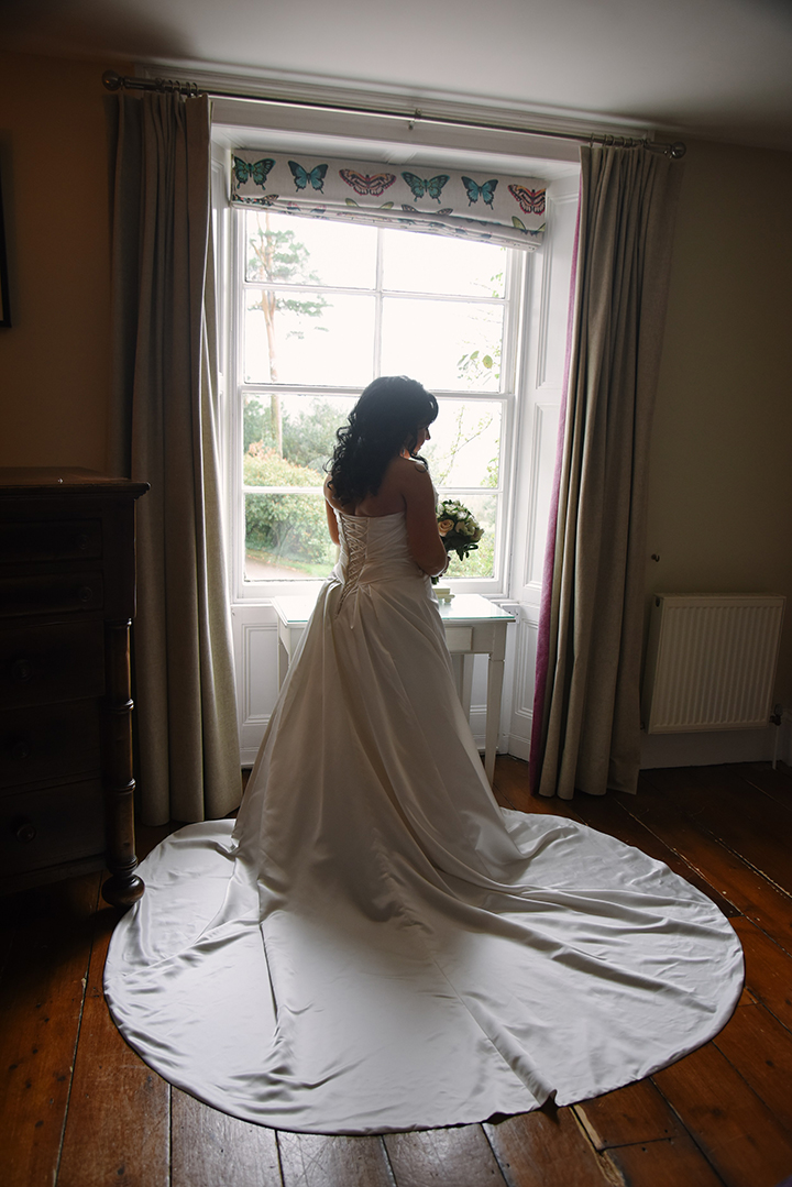 Old Hollywood Glamour For This Bride Wearing Sophia Tolli "Desiree" 