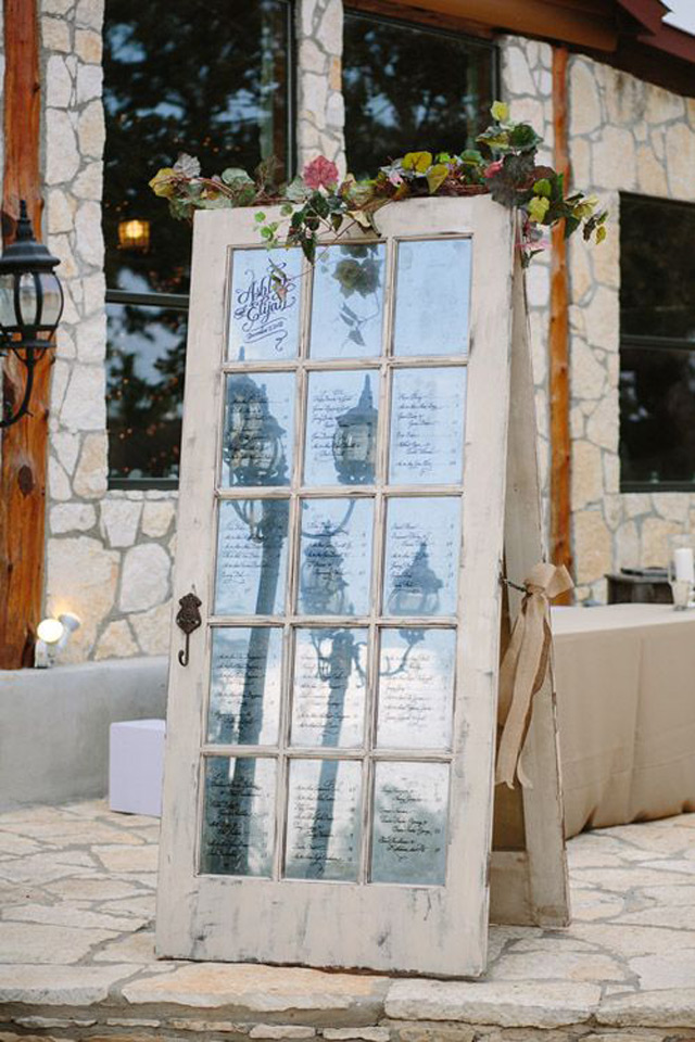 Rustic Seating Chart Ideas