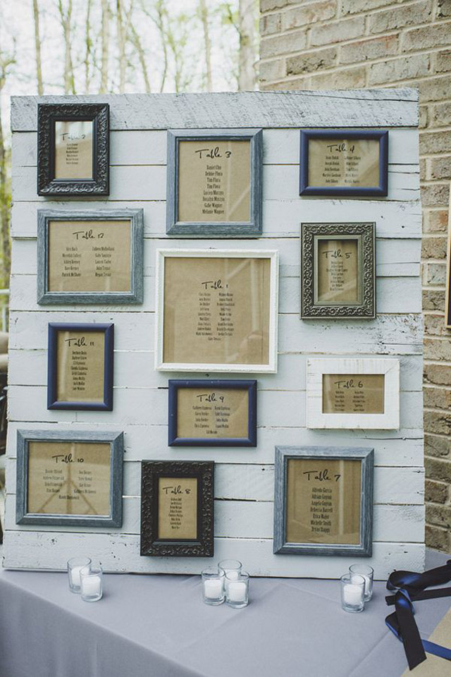 Picture Frame Wedding Seating Chart