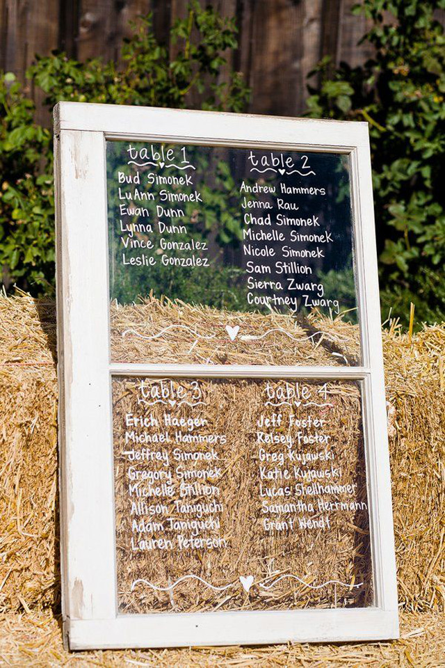 Diy Wedding Seating Chart Ideas