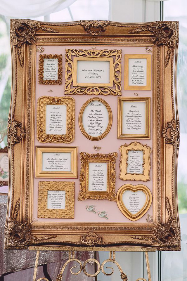 Elegant Wedding Seating Chart Ideas