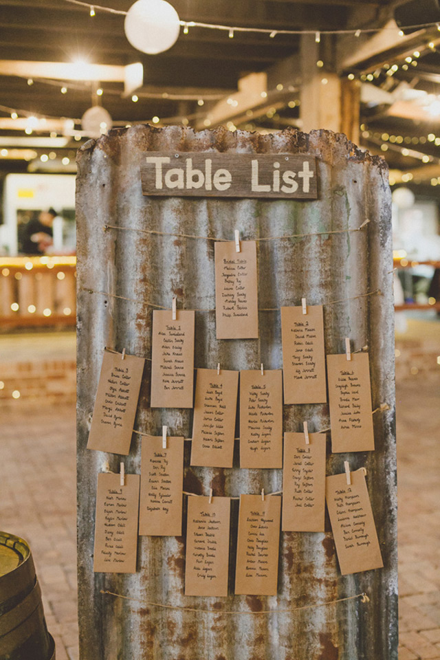 Winter Wedding Seating Chart Ideas