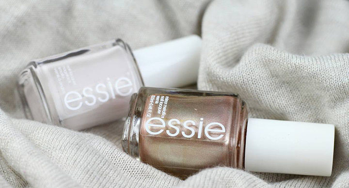 Rose Gold French Tip Nails Desktop Image