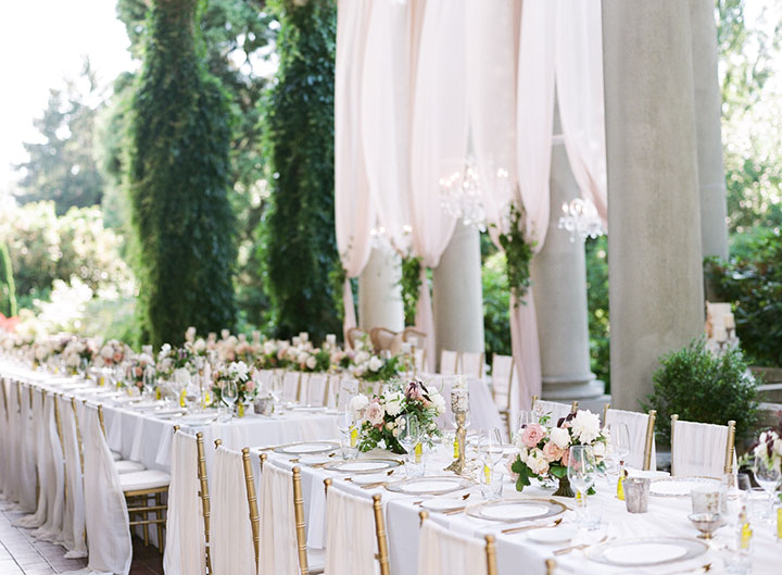 Dreamy Draped Wedding At Hycroft Manor Desktop Image