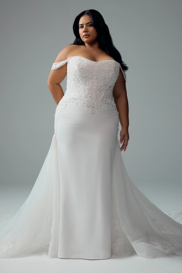 Crepe Bridal Gown with Modern Aesthetic Mila Thumbnail Image
