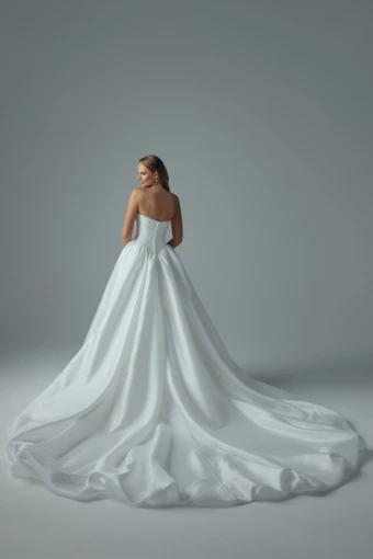 Strapless Ballgown Wedding Dress with Bubble Hem Jazz $3 Ivory thumbnail