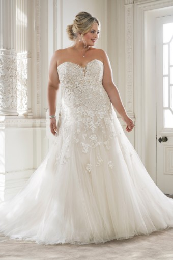 Corset Wedding Dress with Detachable Halter Neck Adonia $1 thumbnail
