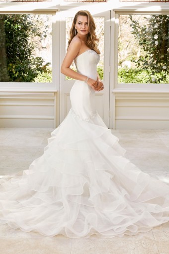 Simple Sophisticated Crepe Mermaid Gown Imani $3 thumbnail