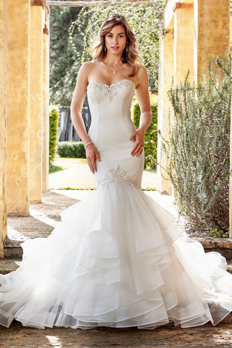 Simple Sophisticated Crepe Mermaid Gown Imani Thumbnail Image