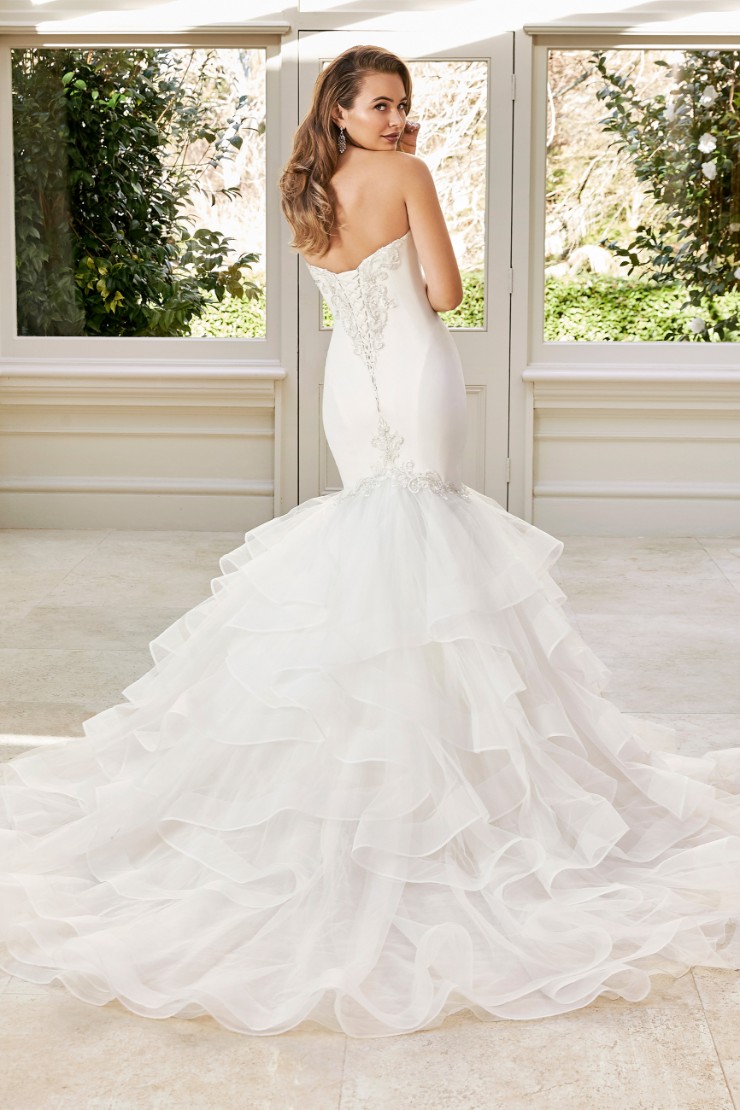 Simple Sophisticated Crepe Mermaid Gown Imani #$1 picture