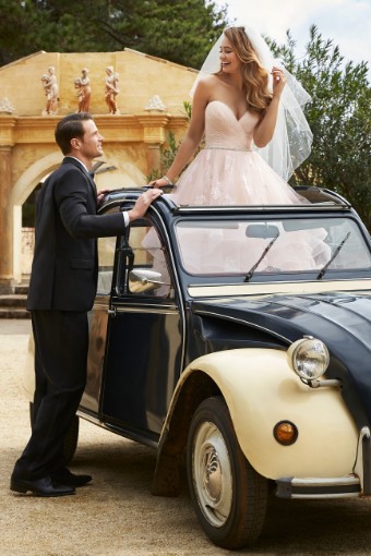 Strapless Bridal Ball Gown with Asymmetrical Layers Rylee $2 thumbnail