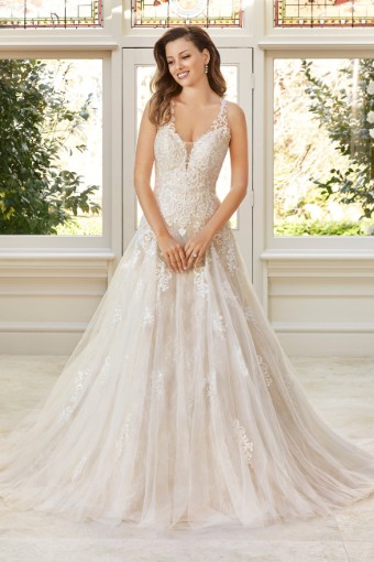 Modern Bridal Gown with Off-the-Shoulder Straps Katelyn $2 thumbnail