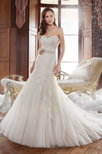 Exquisite Strapless Corset Wedding Gown Jillian $0 default thumbnail