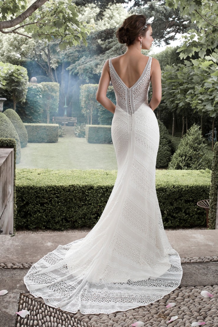 Unique Geometric Lace Wedding Gown Aquarius #1 picture