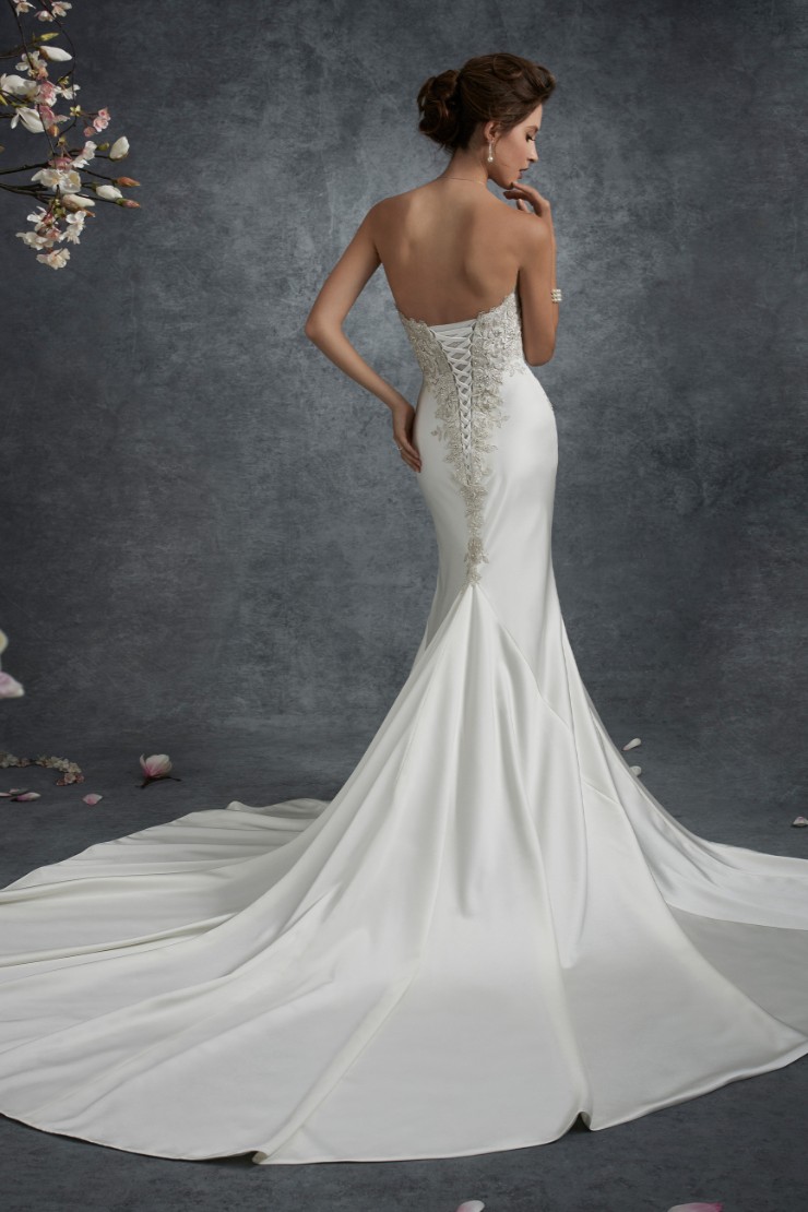 Awe-Inspiring Asymmetrical Satin Wedding Dress Nebula #1 picture