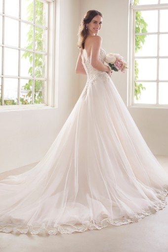 Beauteous Bridal Gown with Hand-Beaded Lace Morganite $3 thumbnail