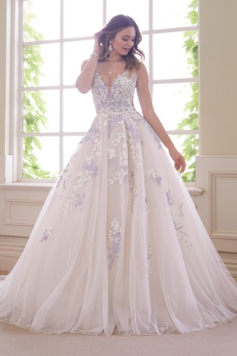 Show-Stopping Wedding Gown Fit For Royalty Tanzanite $0 default thumbnail