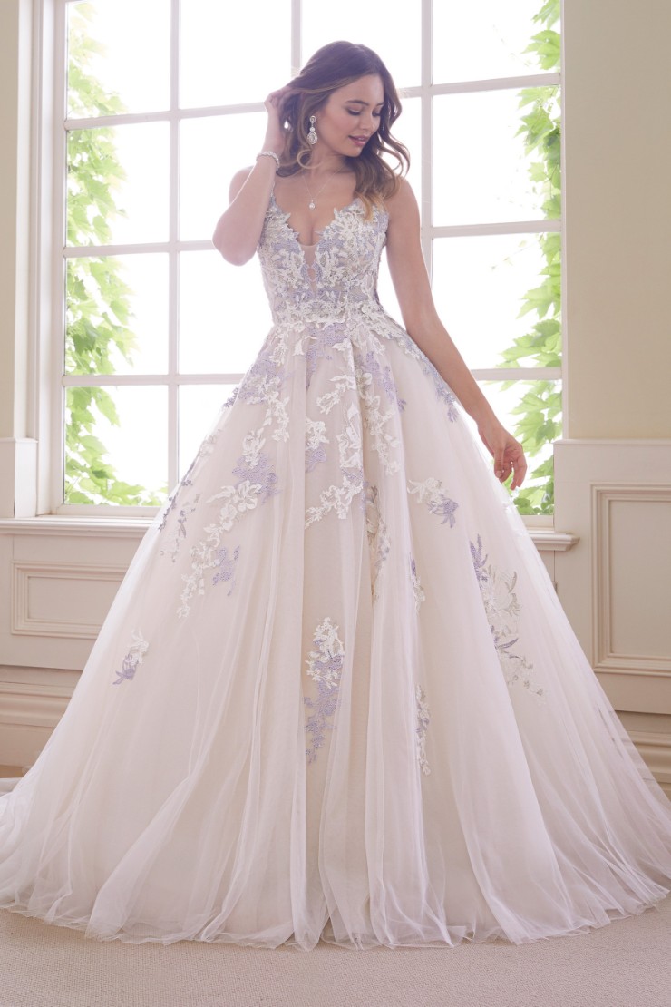 Show-Stopping Wedding Gown Fit For Royalty Tanzanite #$0 default picture