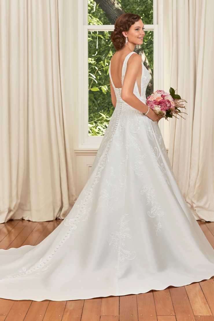 Simple Mikado A-Line Gown with Pockets Natalie #1 picture