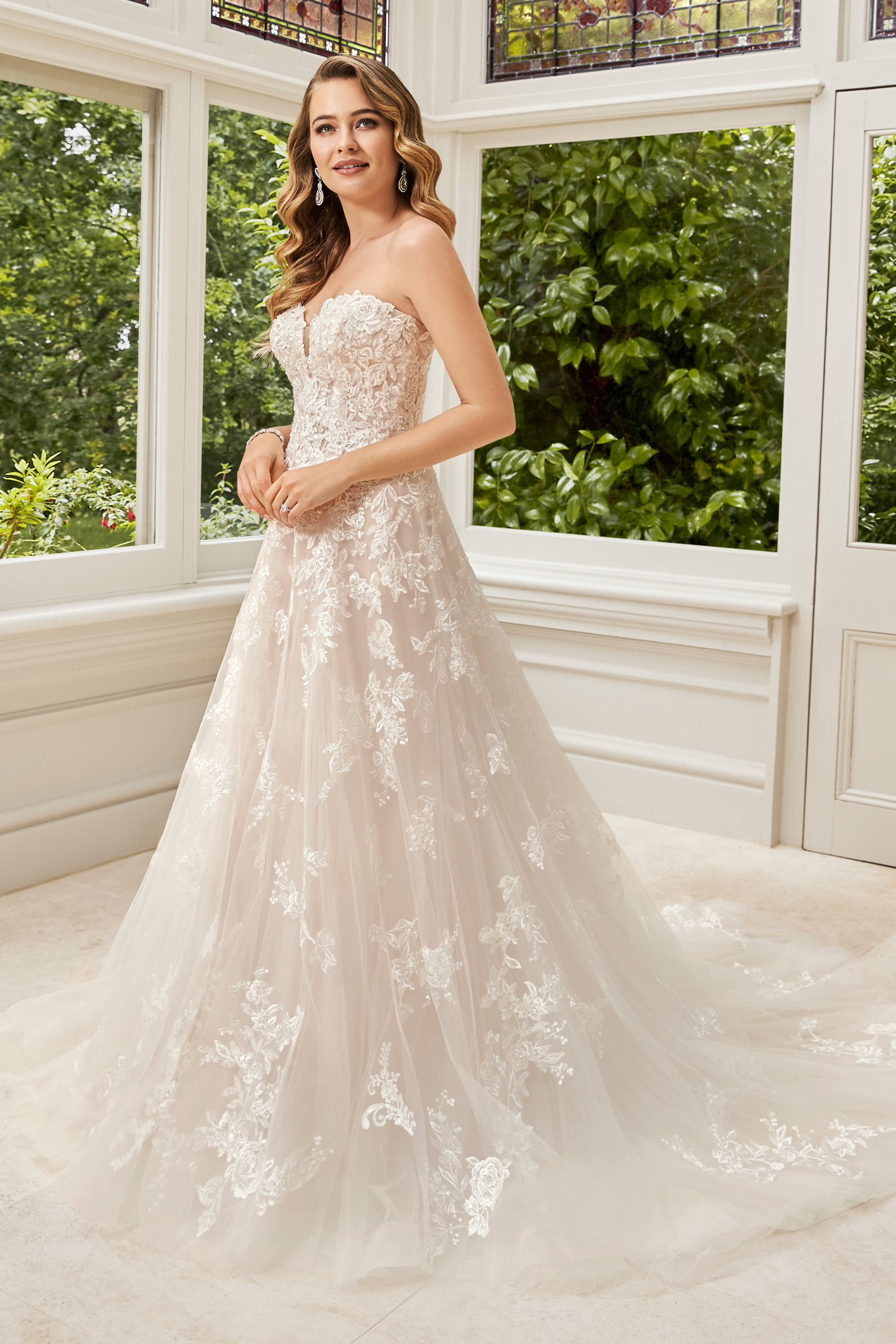 Lace Soft Pink Wedding Dress Ivia – Olivia Bottega