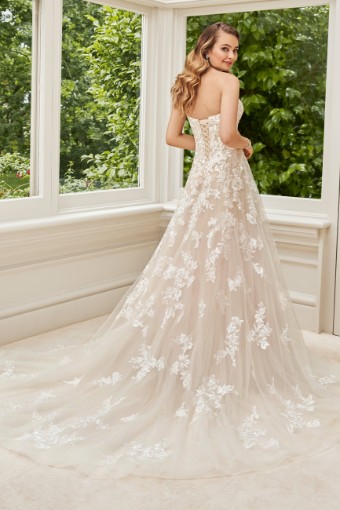 Romantic Floral A-Line Wedding Gown Rosa $1 thumbnail