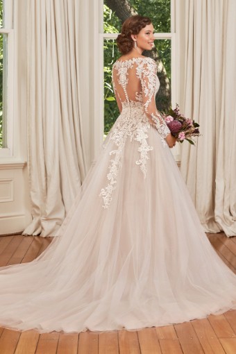 Long Sleeve Lace Glitter Tulle Ballgown Stephanie Grace $2 thumbnail