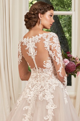 Long Sleeve Lace Glitter Tulle Ballgown Stephanie Grace $3 thumbnail