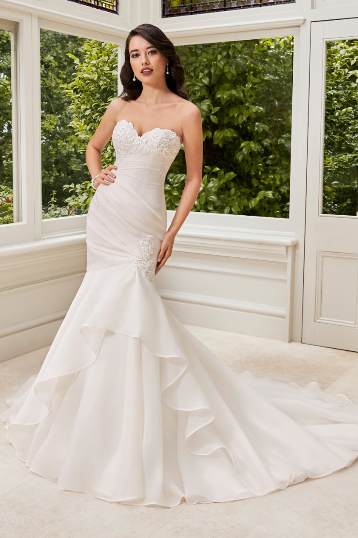 Dramatic Strapless Organza Wedding Dress Janelle #$1 picture