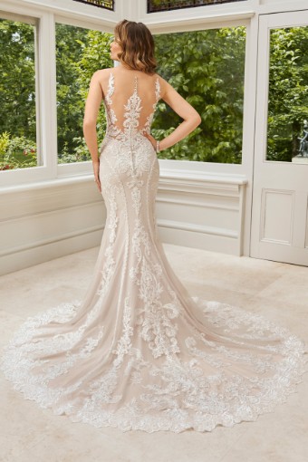 Statement-Making Lace Gown with Sheer Back Karla $3 thumbnail