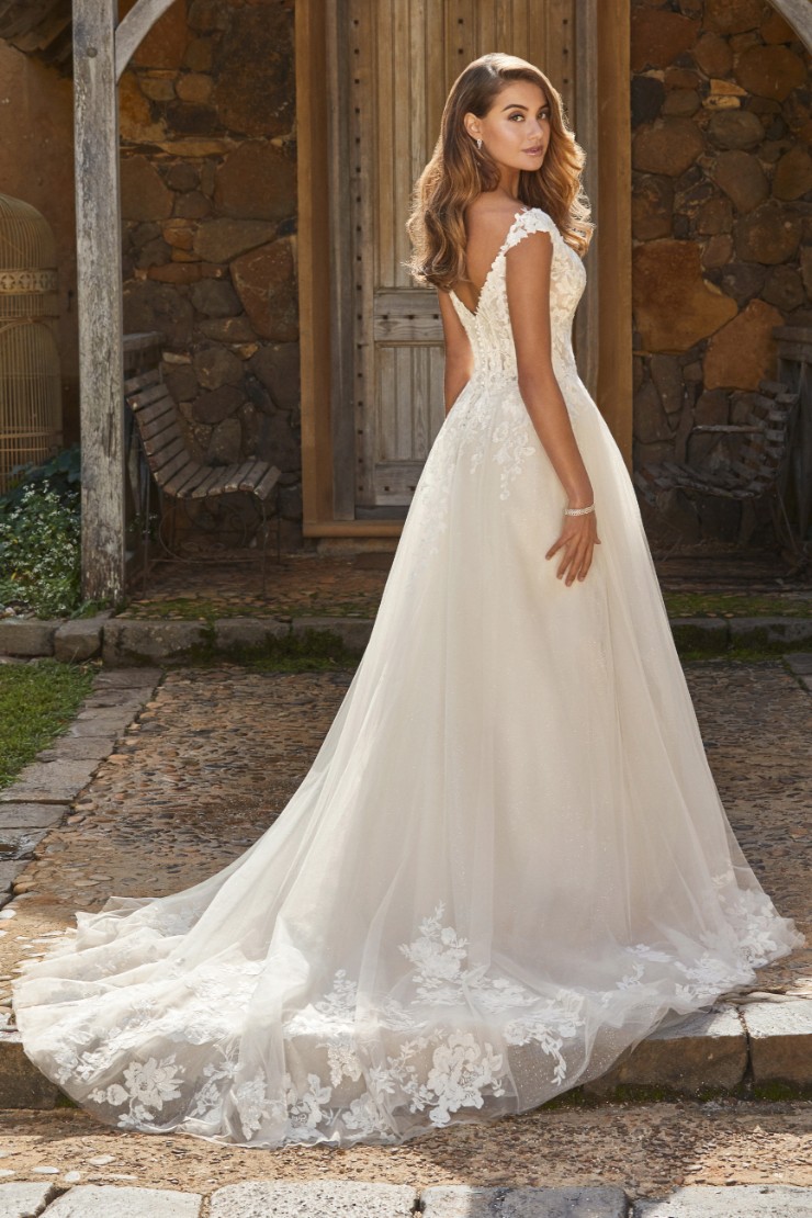 Sparkling Romantic A-Line Wedding Dress Alannah #$1 picture
