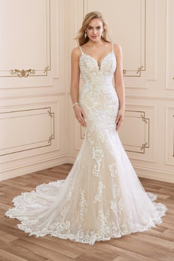 Sexy Lace Wedding Dress with Sheer Train Tamara $4 thumbnail