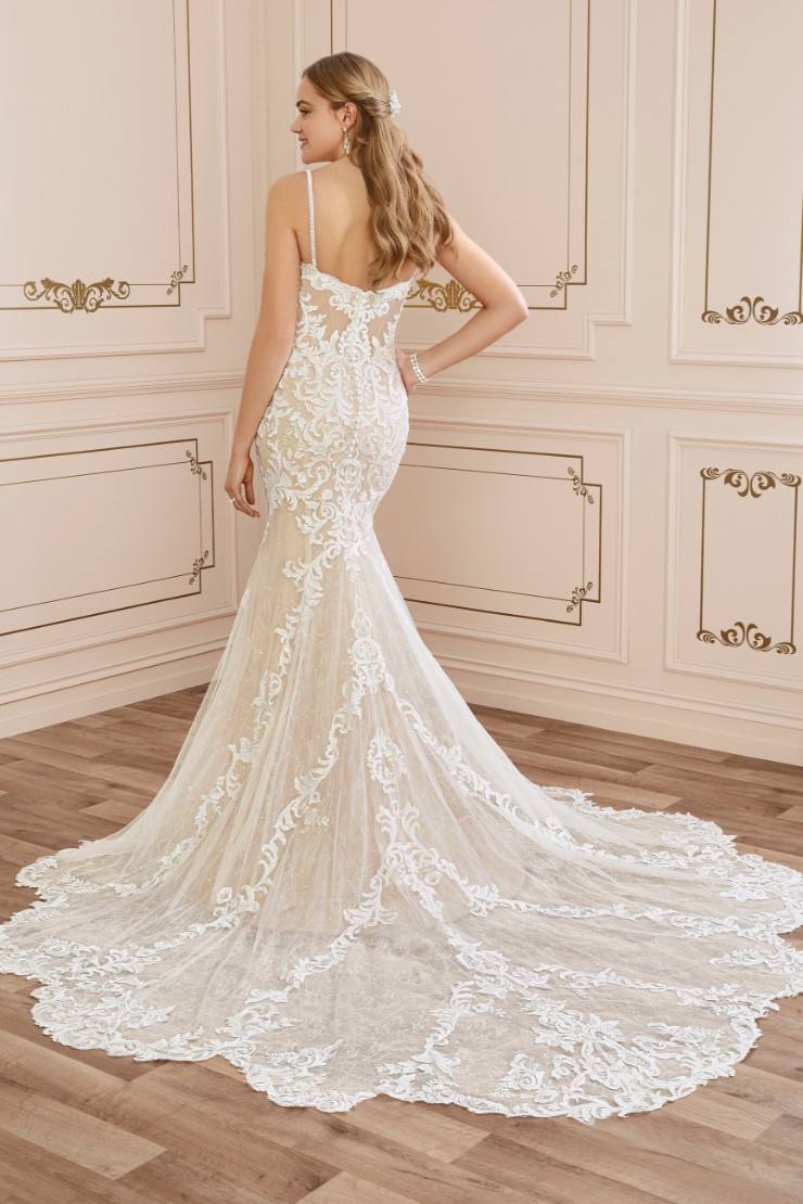 Sexy Lace Wedding Dress with Sheer Train Tamara #6 picture