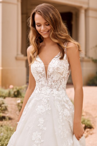 Floral-Inspired Bohemian A-Line Wedding Dress Evelyn $2 thumbnail