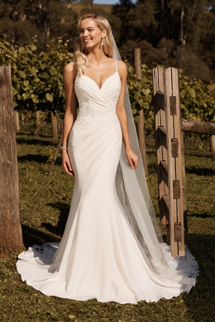 Sophia Tolli Celestina - Floral Wedding Dress - Taffeta & Lace