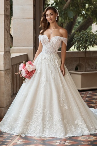 Lace Princess Bridal Ball Gown Rosalinda $0 default thumbnail