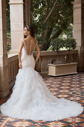 Elegant Vintage Fit and Flare Wedding Dress Wyatt $2 thumbnail